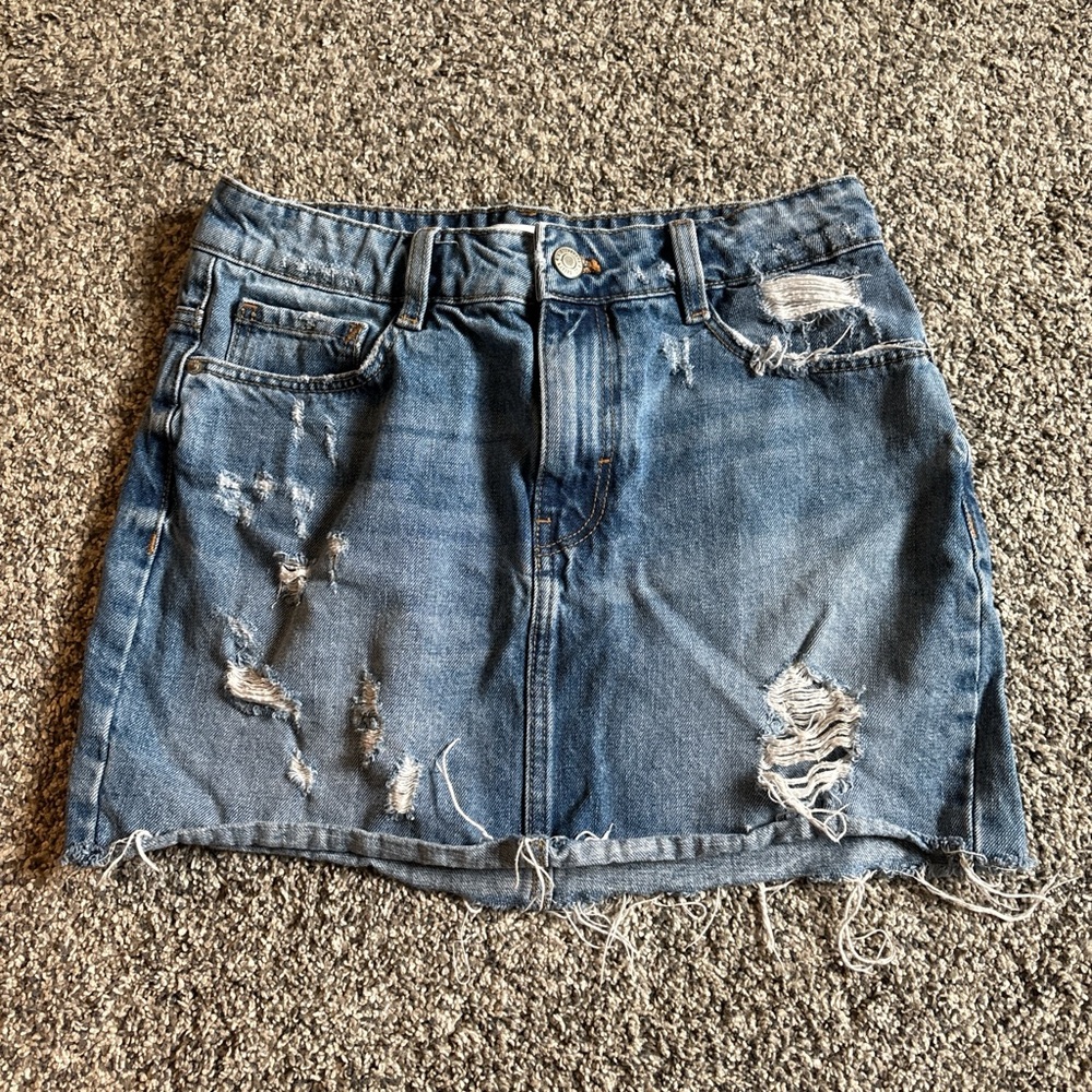 Zara Light Blue Denim Trousers